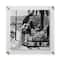Wexel Art Double Panel Clear Acrylic Floating Wall Frame with Gold Hardware
